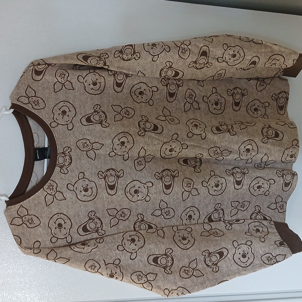 Disney Beige and Brown Character Sweatshirt